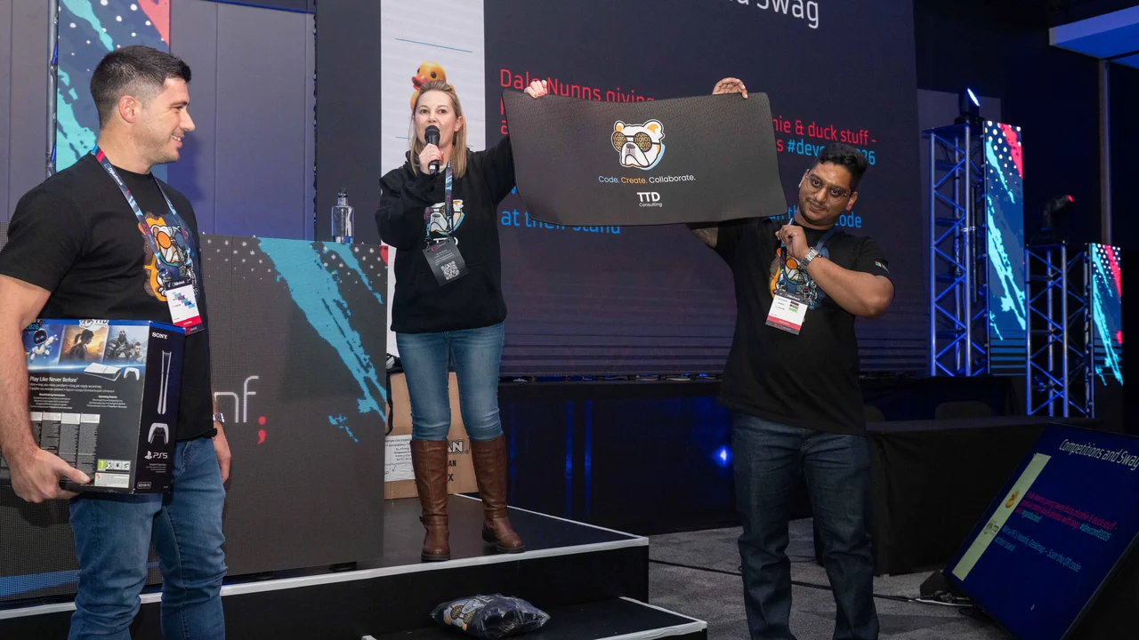 TTD team engaging with visitors at DevConf Cape Town
